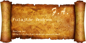 Fulajtár Andrea névjegykártya